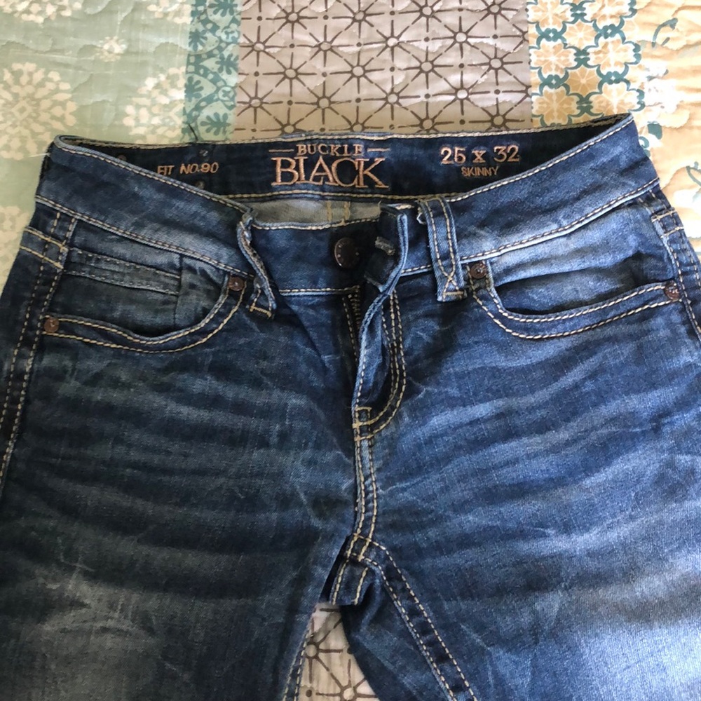 Buckle Black Jeans